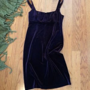 David Meister Purple Velvet Dress - NWOT